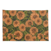 オレンジダリアガーデン 枕カバー (裏面-右)