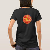 オレンジダリアフラワー Tシャツ (裏面)