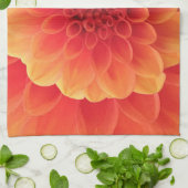 オレンジダリア キッチンタオル (折り畳み)