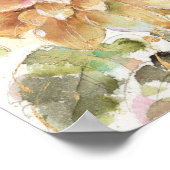 オレンジダリア ポスター (角)