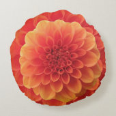 オレンジダリア ラウンドクッション (裏面)