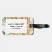 オレンジダリア ラゲッジタグ (裏面横)