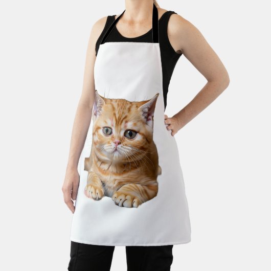 オレンジダークスティープ小さいmのかわいいオレンジキットン エプロン (インサイチュ)