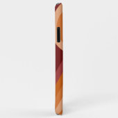 オレンジダークマルーンレッドミッドセンチュリーアートパターン Case-Mate iPhoneケース (裏面/右)