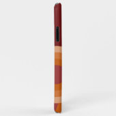 オレンジダークマルーンレッドレトロアートパターン Case-Mate iPhoneケース (裏面/右)