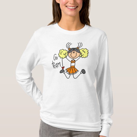 オレンジチアリーダーのTシャツ Tシャツ (正面)