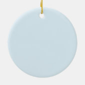 オレンジチアリーダーガールオーナメントダークスキン&ヘア セラミックオーナメント (裏面)