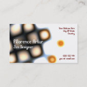 オレンジチェッカーボードの名刺 名刺 (裏面)