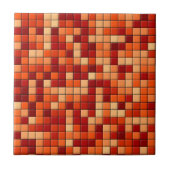 オレンジチェック タイル (正面)