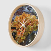 オレンジチキン・オブ・ザ・ウッズ 壁時計 (傾斜)