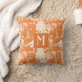オレンジチノイスリーパゴダスモノグラム クッション (ブランケット)