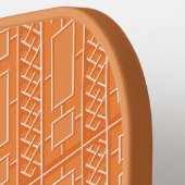 オレンジチノイスレパーソナライズされたリーピックボールパドル ピックルボールラケット (左詳細)