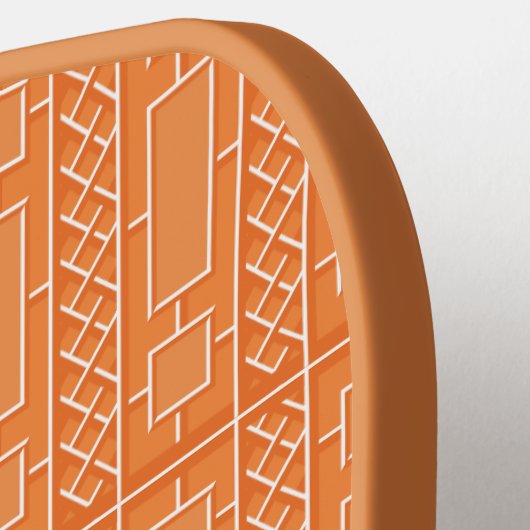 オレンジチノイスレパーソナライズされたリーピックボールパドル ピックルボールラケット (左詳細)