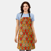 オレンジチューリップフィールド エプロン (着用した状態)