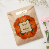 オレンジチューリップブライダルシャワークラフト フェイバーバッグ (封をした状態)