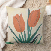オレンジチューリップ クッション (ブランケット)