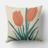 オレンジチューリップ クッション (裏面)