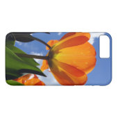 オレンジチューリップ、ブルースカイ Case-Mate iPhoneケース (裏面(横))