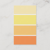 オレンジチ絵を描ップモノグラムモダンパーソナル通話 名刺 (裏面)