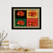 オレンジツツツジ ポスター (キッチン)