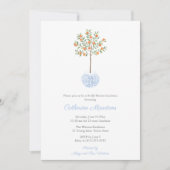 オレンジツリーエレガントブライダルシャワールンチョンパーティー 招待状 (正面)