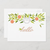 オレンジツリーキャット ポストカード (正面/裏面)