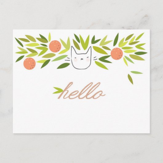 オレンジツリーキャット ポストカード (正面)