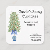 オレンジツリーチノワセリージンジャージャールトピアリー スクエア名刺 (正面)