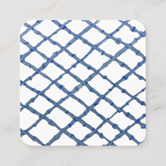 オレンジツリーチノワセリージンジャージャールトピアリー スクエア名刺 (裏面)