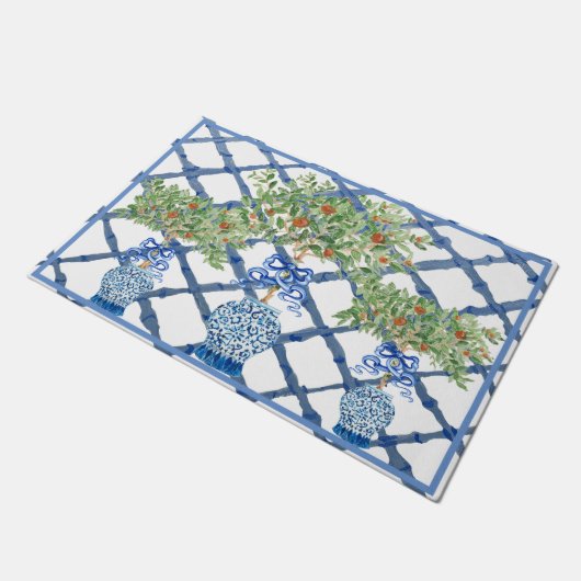 オレンジツリーチノワセリージンジャージャールトピアリー ドアマット (アングル)