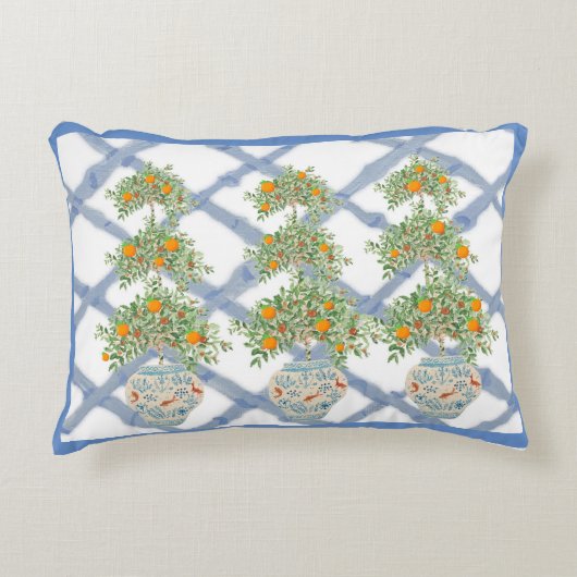 オレンジツリートピアリージンジャージャースランバー アクセントクッション (正面)