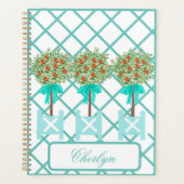 オレンジツリートピアリーブルージンジャージャーブラッカー プランナー手帳 (正面)