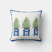 オレンジツリートピアリーブルーチノワセリー クッション (正面)