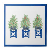 オレンジツリートピアリーブルーチノワセリー タイル (正面)