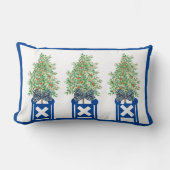 オレンジツリートピアリーブルーチノワセリー ランバークッション (正面)