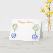 オレンジツリーホリデーカード カード (黄色い花)