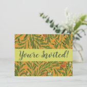 オレンジツリーヴィンテージカラフルフローラ 招待状 (スタンド正面)