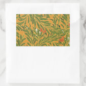 オレンジツリーヴィンテージカラフルフローラ 長方形シール (バッグ)