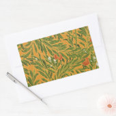 オレンジツリーヴィンテージカラフルフローラ 長方形シール (封筒)