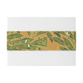 オレンジツリーヴィンテージ壁紙パターンアールヌーボー 招待状ベリーバンド (裏面例)