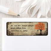 オレンジツリー差出人住所ラベル ラベル (インサイチュ)