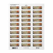 オレンジツリー差出人住所ラベル ラベル (フルシート)