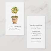 オレンジツリー柑橘類トピアリー造園 名刺 (正面/裏面)