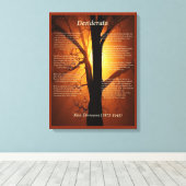 オレンジツリー キャンバスプリント (インサイチュ (ウッドフロア))