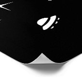 オレンジティラノサウルスディノス宇宙 ポスター (角)