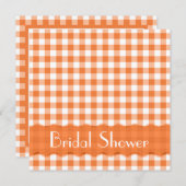 オレンジティーパーティーブライダルシャワー 招待状 (正面/裏面)