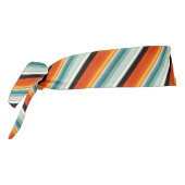 オレンジティール（緑がかった色） ストライプの タイヘッドバンド (回転270)