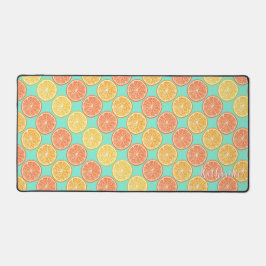 オレンジティール（緑がかった色） デスクマット
