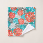 オレンジティール（緑がかった色） バスタオルセット (ウォッシュタオル)