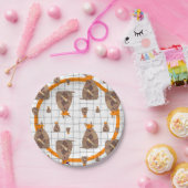 オレンジテキサス州卒業アルマジロ ペーパープレート (パーティー)